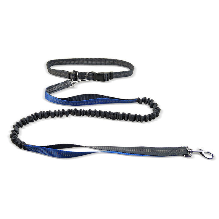 Dog Walking Belt Detachable Section Of Telescopic Shockproof Dual-purpose Traction Rope