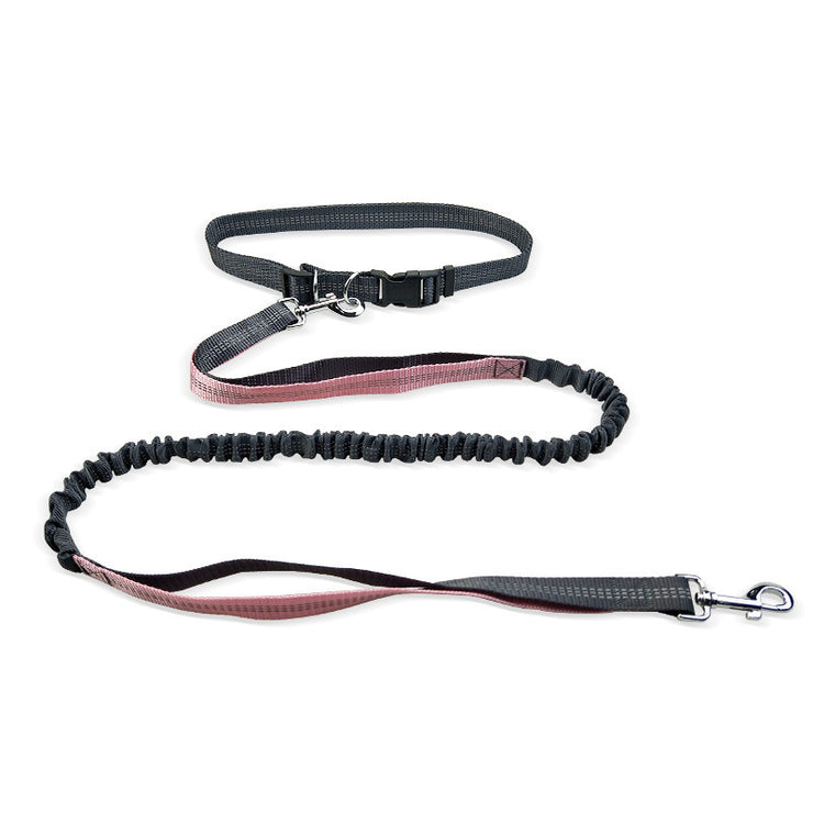 Dog Walking Belt Detachable Section Of Telescopic Shockproof Dual-purpose Traction Rope