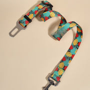 New Printed Pet Car Seat Belt Dog Hand Holding Rope Nylon Car Pet Supplies