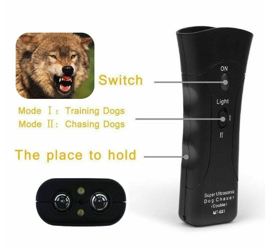 Ultrasonic Dog Aggressive  Flashlight